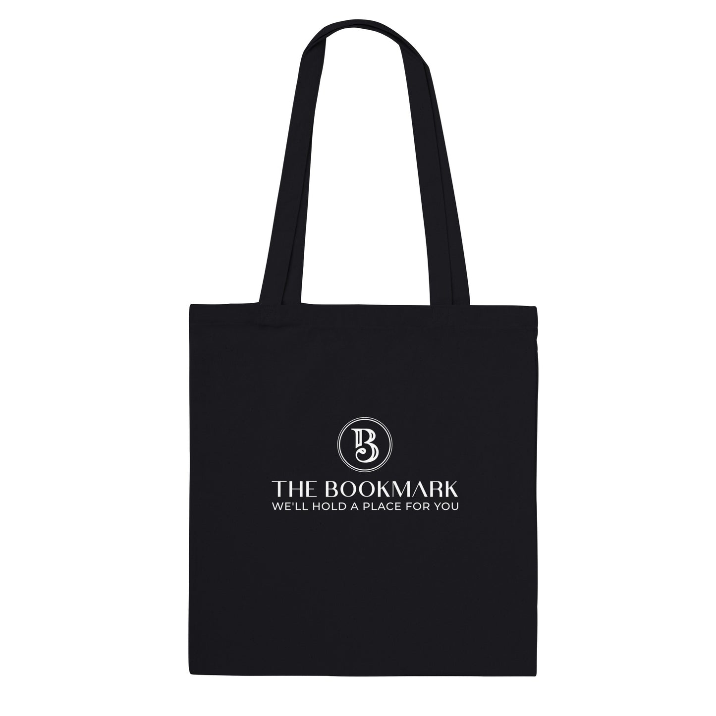 White Script Logo Tote Bag